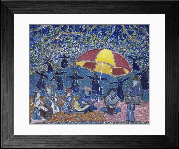 Framed Print : Musicians and Dancers by Peter Sickles Framed Print : Musicians and Dancers by Peter Sickles