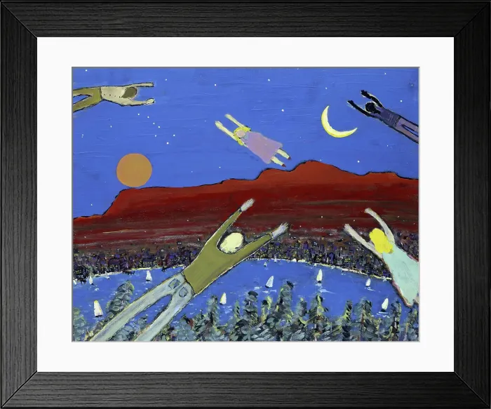 Framed Print : People Flying by Peter Sickles Framed Print : People Flying by Peter Sickles