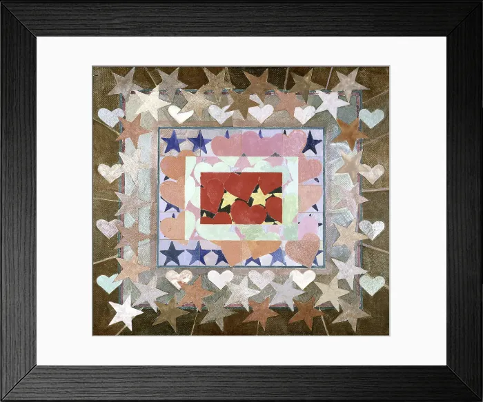 Framed Print : Star Heart Series #8 by Whitehouse-Holm
