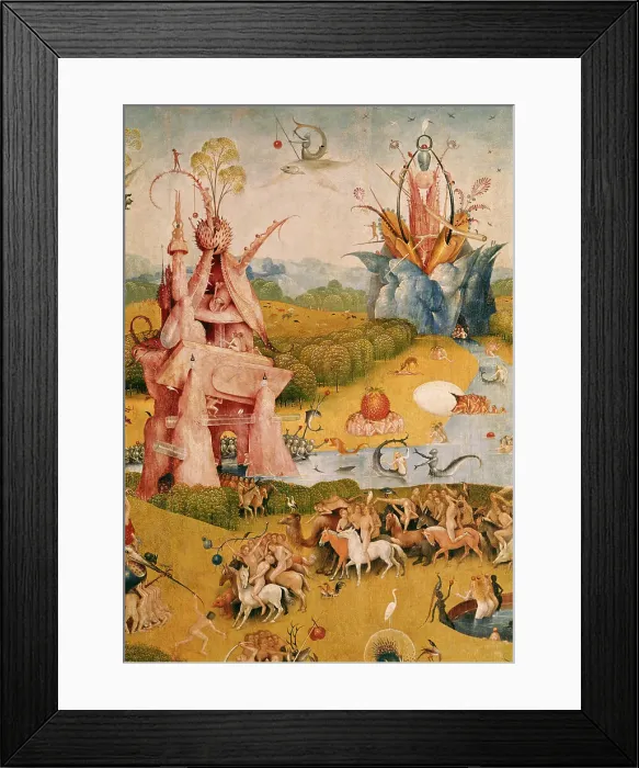 Framed Print : Garden of Earthly Delights by Bosch