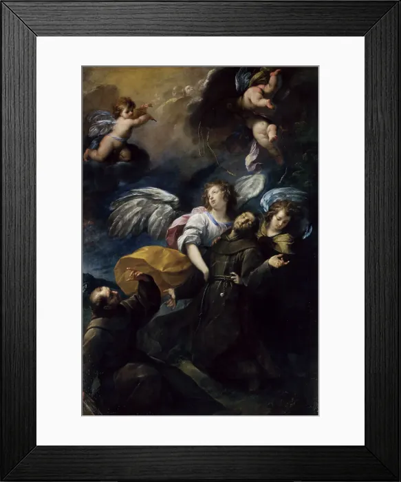 Framed Print : Saint Francis in Ecstasy by Nuvolone Framed Print : Saint Francis in Ecstasy by Nuvolone