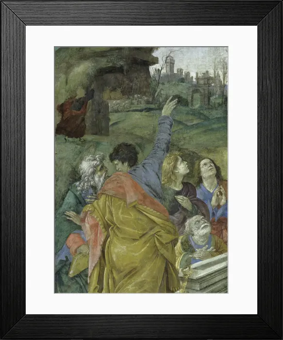 Framed Print : Assumption & Annunciation (Detail) by Lippi Framed Print : Assumption & Annunciation (Detail) by Lippi