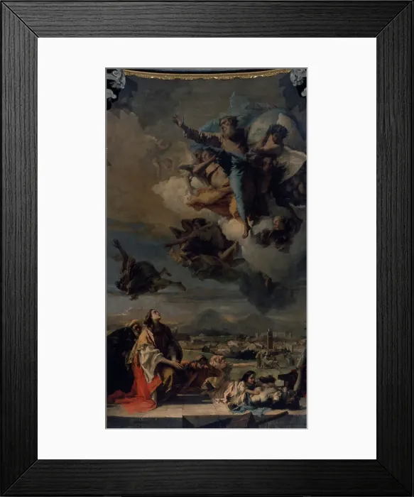 Framed Print : Madonna & Child with St. Andre, St. Monica, & St. Ursula by Montagna Framed Print : Madonna & Child with St. Andre, St. Monica, & St. Ursula by Montagna