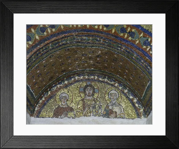 Framed Print : Christ With Saints Pasquale I & Valentine