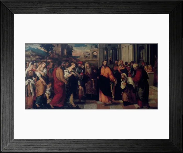 Framed Print : The Adulterer and the Redeemer by Pitati Framed Print : The Adulterer and the Redeemer by Pitati
