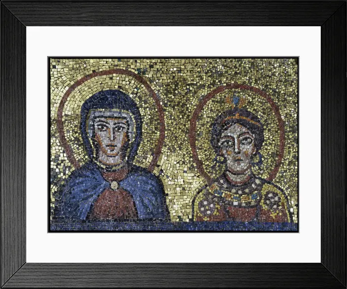 Framed Print : Madonna & Saint Framed Print : Madonna & Saint