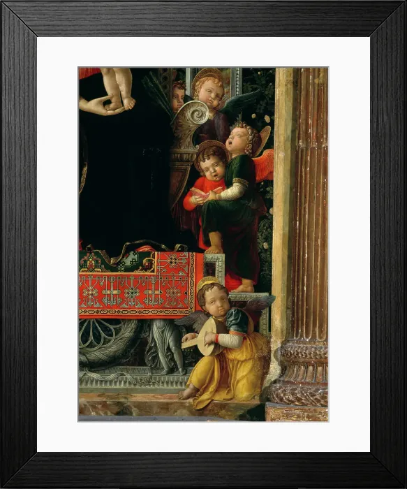 Framed Print : Madonna Enthroned with Saints by Mantegna Framed Print : Madonna Enthroned with Saints by Mantegna
