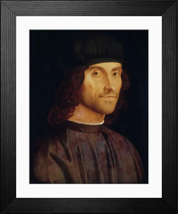 Framed Print : Portrait of a Man by Vivarini