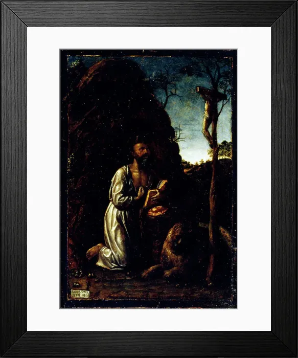 Framed Print : St. Jerome in the Desert by Foppa Framed Print : St. Jerome in the Desert by Foppa