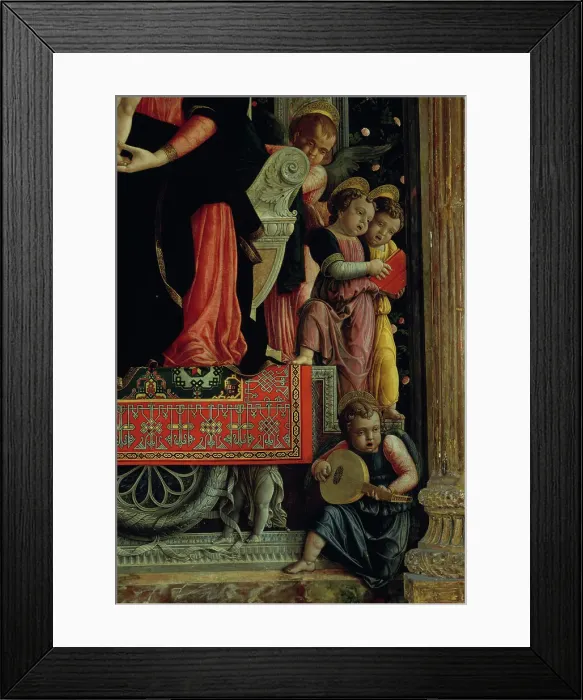 Framed Print : Madonna Enthroned with Saints by Mantegna