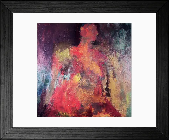 Framed Print : Seated Woman by Ong