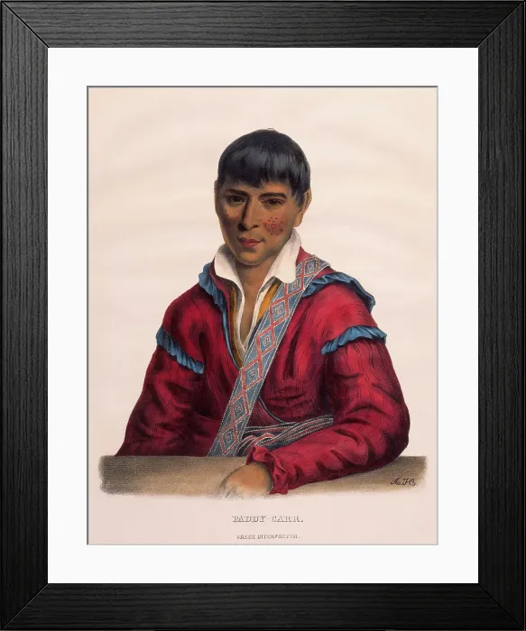 Framed Print : Paddy Carr (Creek Interpreter)by King Framed Print : Paddy Carr (Creek Interpreter)by King