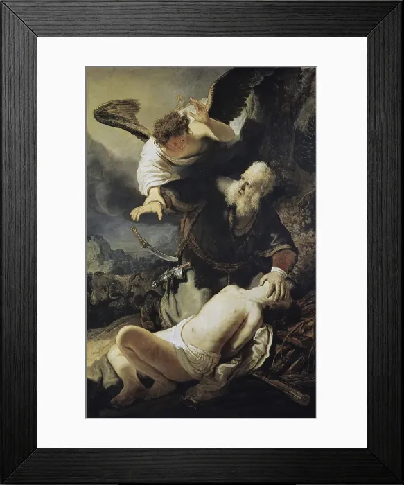 Framed Print : Sacrifice of Isaac by Rembrandt Framed Print : Sacrifice of Isaac by Rembrandt