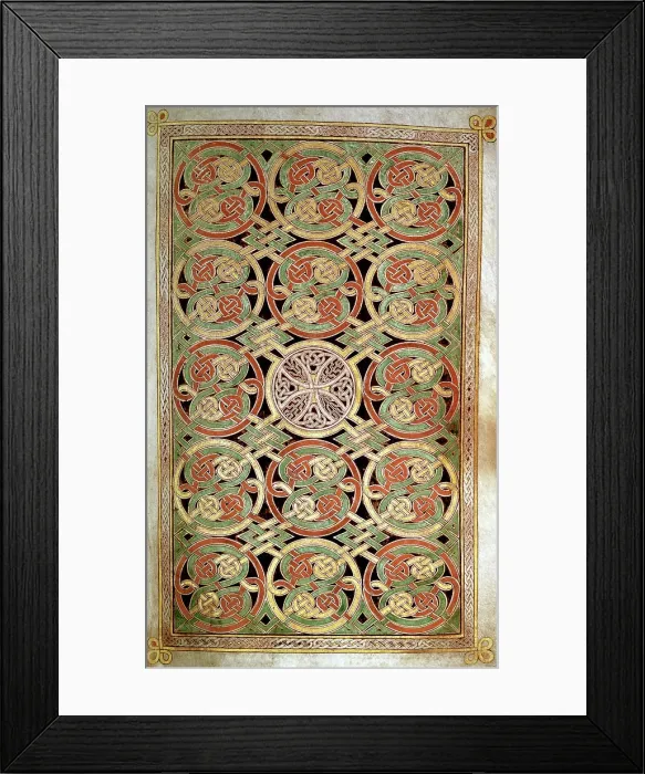 Framed Print : Carpet Page from Book of Durrow Framed Print : Carpet Page from Book of Durrow