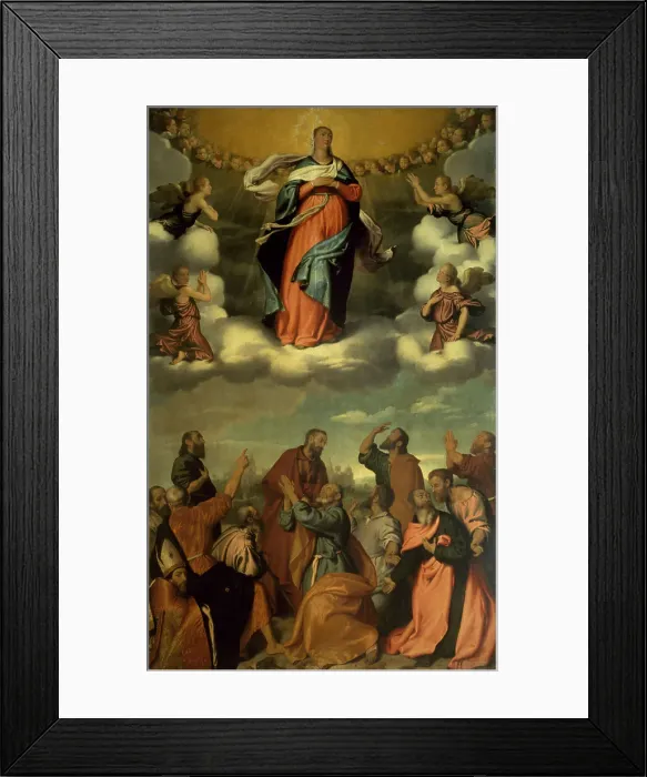 Framed Print : Assumption of The Virgin by Moroni Framed Print : Assumption of The Virgin by Moroni