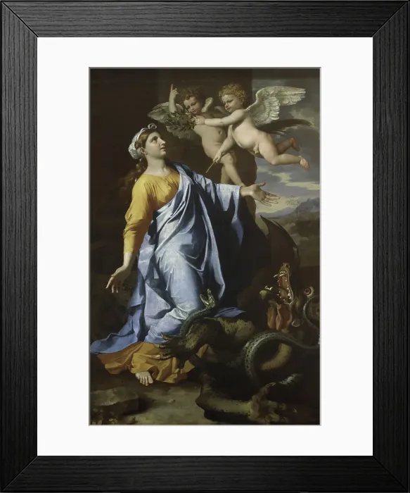 Framed Print : Saint Margaret by Poussin Framed Print : Saint Margaret by Poussin