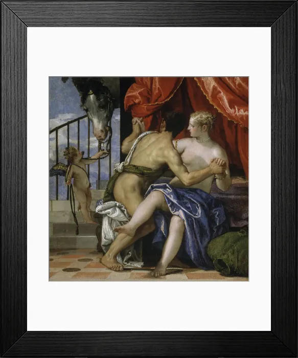 Framed Print : Venus & Mars by Veronese
