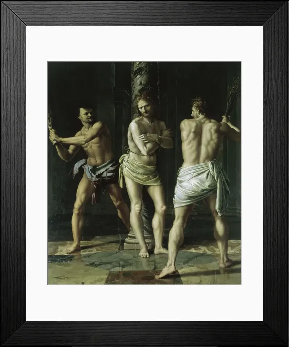 Framed Print : Flagellation of Christ by Romano