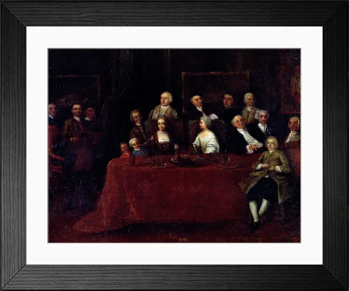 Framed Print : The Family Meeting by Longhi