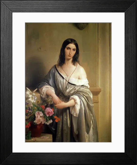 Framed Print : Melancholy (Pensiero Malinconico) by Hayez Framed Print : Melancholy (Pensiero Malinconico) by Hayez