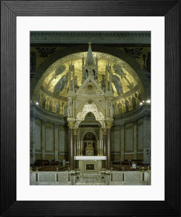 Framed Print : Ciborio & Apse by Arnolfo di Cambio Framed Print : Ciborio & Apse by Arnolfo di Cambio