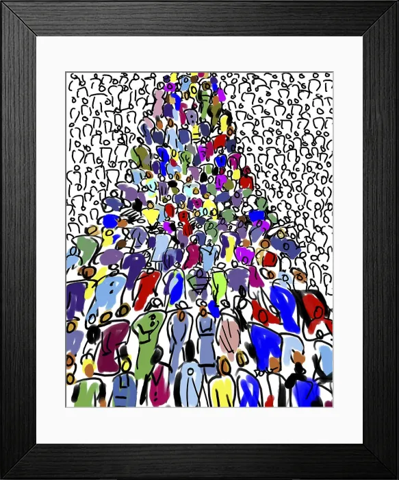 Framed Print : Rush Hour by Ong