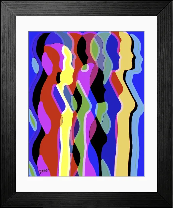 Framed Print : Sisters by Ong Framed Print : Sisters by Ong
