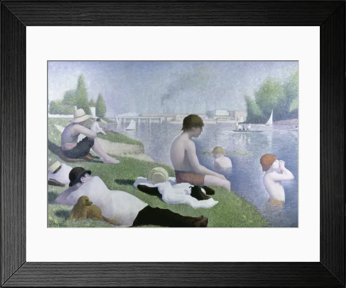 Framed Print : Bathers at Asnieres by Seurat