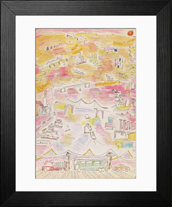 Framed Print : New York City Bridges by Sickles