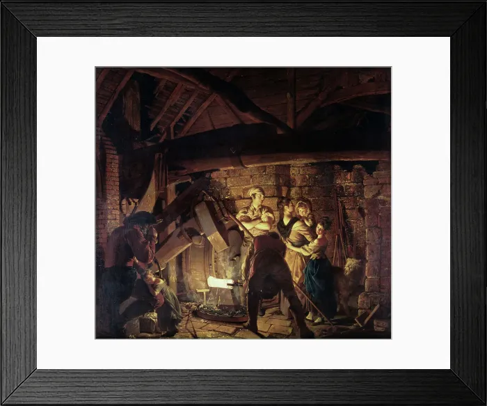 Framed Print : Iron Forge by Wright Framed Print : Iron Forge by Wright