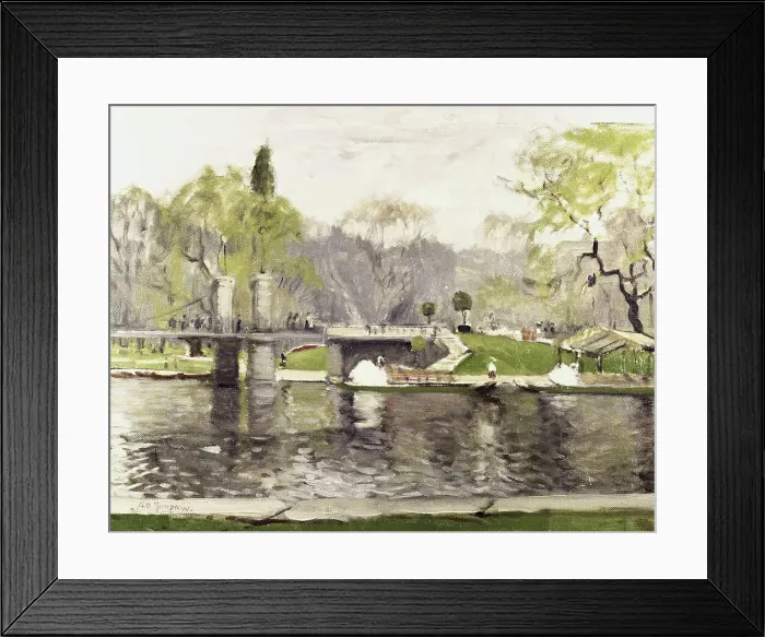 Framed Print : Boston Commons by Goodwin Framed Print : Boston Commons by Goodwin