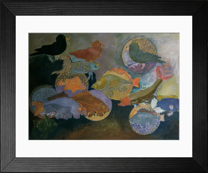 Framed Print : Poissons Francais by Whitehouse-Holm Framed Print : Poissons Francais by Whitehouse-Holm