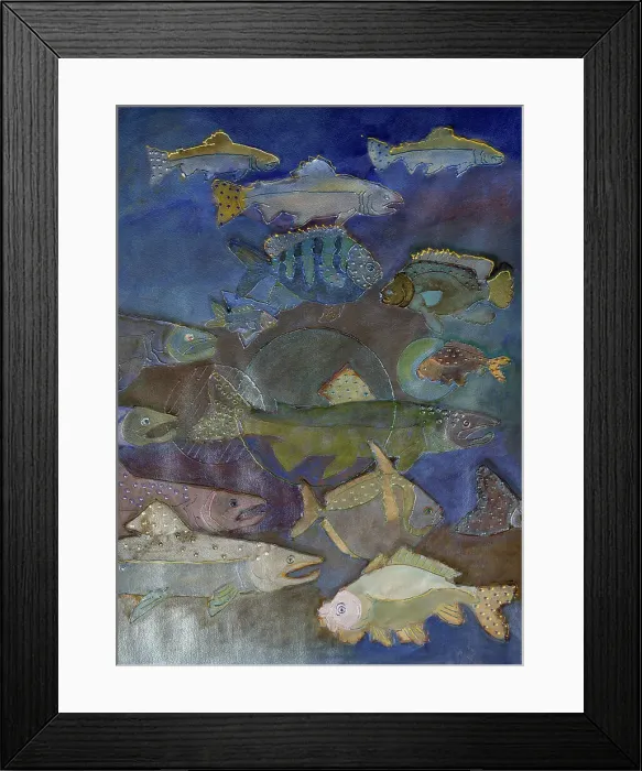 Framed Print : Flying Fish by Whitehouse-Holm Framed Print : Flying Fish by Whitehouse-Holm