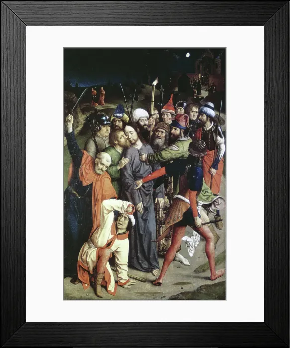 Framed Print : The Betrayal of Christ by Bosch Framed Print : The Betrayal of Christ by Bosch