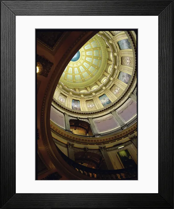 Framed Print : State Capitol, Lansing, Michigan, USA