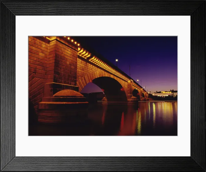 Framed Print : Low angle view of an arch bridge lit up at night, London Bridge, Lake Havasu City, Arizona, USA Framed Print : Low angle view of an arch bridge lit up at night, London Bridge, Lake Havasu City, Arizona, USA