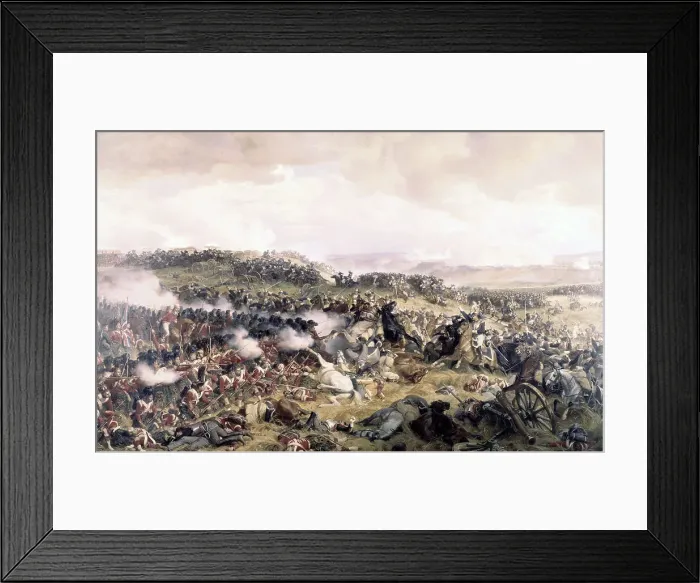 Framed Print : Battle of Waterloo by Philippoteaux