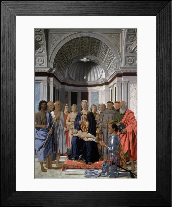 Framed Print : Madonna and Child with Angels..by Piero della Francesca Framed Print : Madonna and Child with Angels..by Piero della Francesca