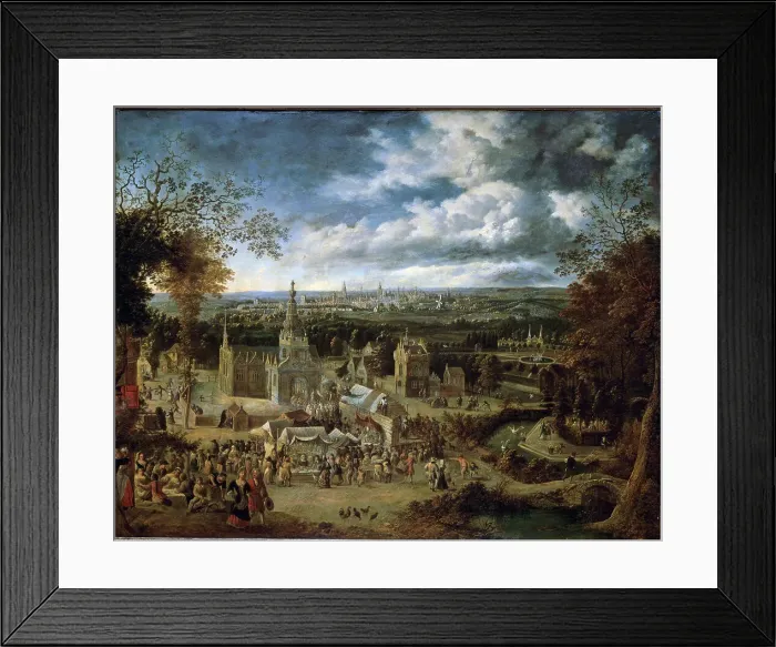 Framed Print : View of the Outskirts of London by Gruffier Framed Print : View of the Outskirts of London by Gruffier