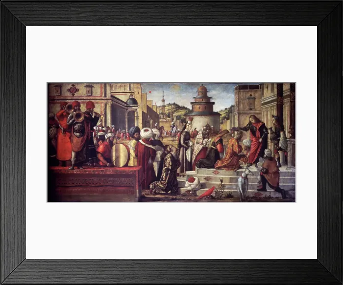 Framed Print : St. George Baptizes King Aio & Queen Silene In Libya Framed Print : St. George Baptizes King Aio & Queen Silene In Libya