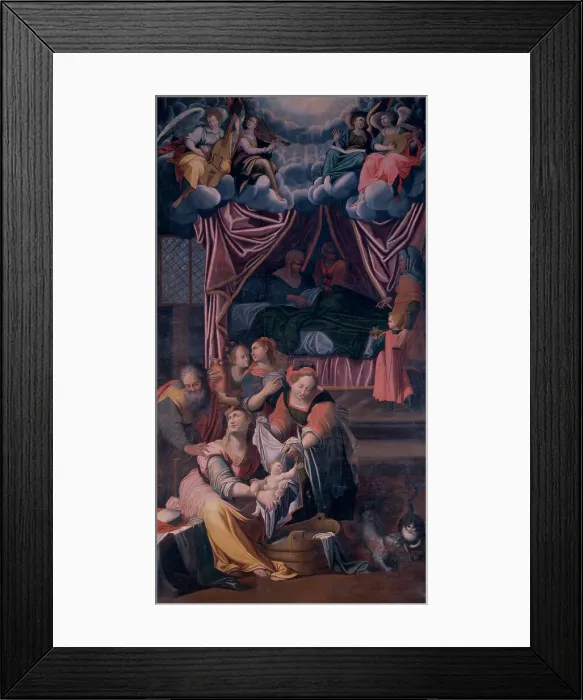 Framed Print : Birth of the Virgin by Procaccini Framed Print : Birth of the Virgin by Procaccini