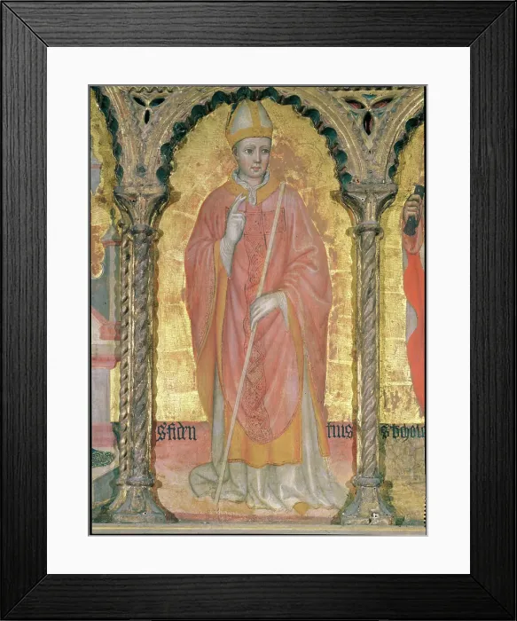 Framed Print : Saint - Detail From Polyptych
