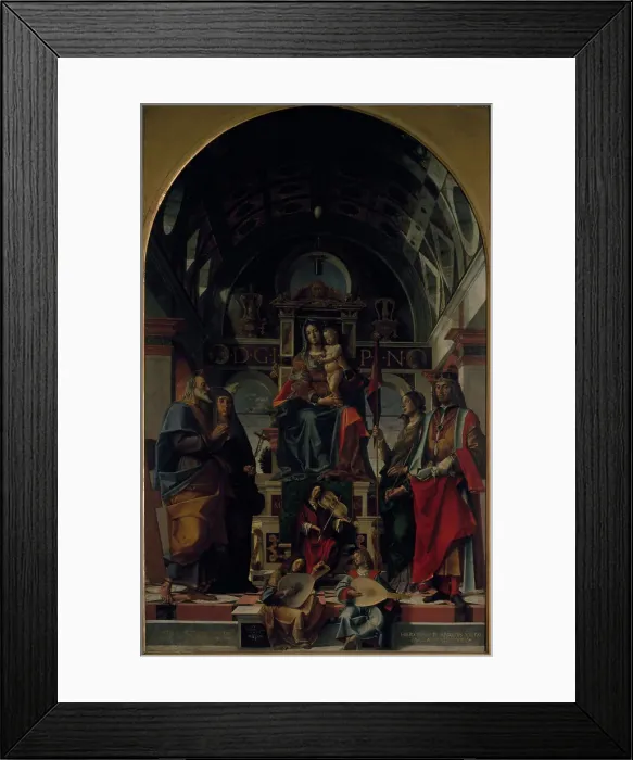 Framed Print : Madonna with Child by Montagna Framed Print : Madonna with Child by Montagna
