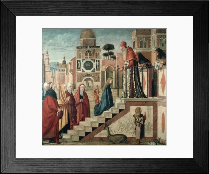 Framed Print : Presentation of Mary at the Temple by Carpaccio Framed Print : Presentation of Mary at the Temple by Carpaccio