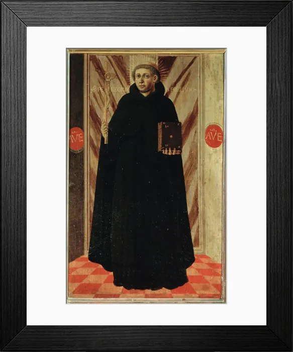 Framed Print : Saint Pellegrino Of Forli Antonio da Firenze Framed Print : Saint Pellegrino Of Forli Antonio da Firenze