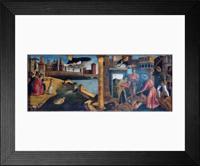 Framed Print : Episodes of the Life of Saint Vincent Ferrer by Bellini Framed Print : Episodes of the Life of Saint Vincent Ferrer by Bellini