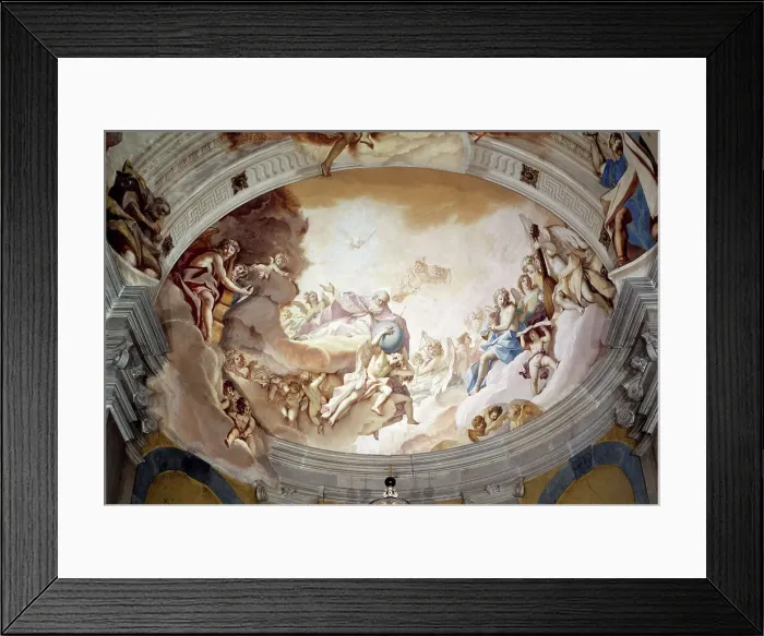 Framed Print : Eternal Father with Angels and Apostles by Ricci Framed Print : Eternal Father with Angels and Apostles by Ricci