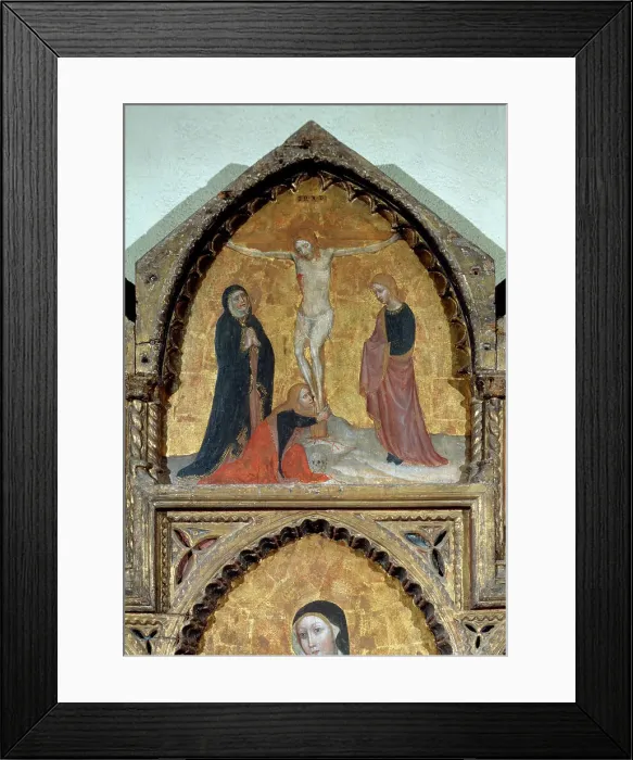 Framed Print : The Crucifixion by Master of Roncaiette Framed Print : The Crucifixion by Master of Roncaiette
