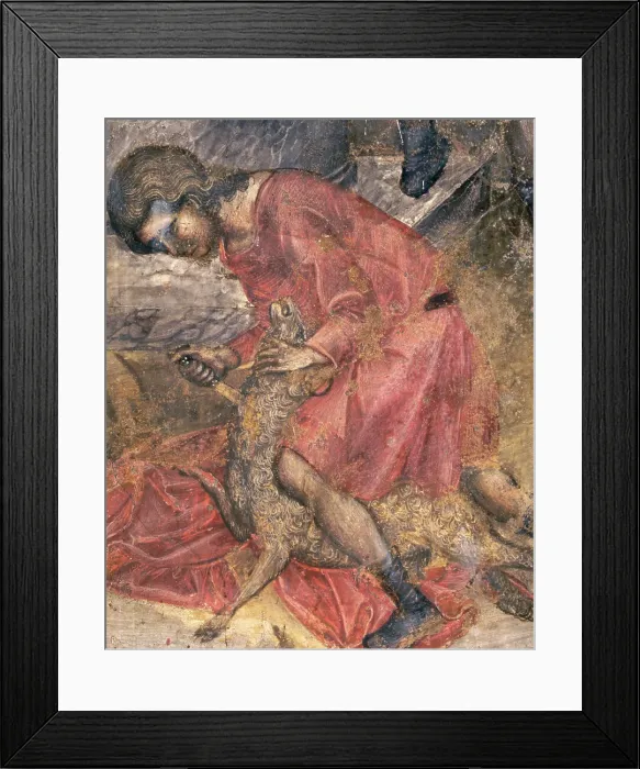 Framed Print : Joseph At The Well (Detail) / Sacrifice of Joseph Framed Print : Joseph At The Well (Detail) / Sacrifice of Joseph