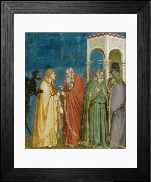 Framed Print : Treachery of Judas c. 1305-13 Giotto (ca)